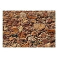 thumbnail image 3 of Tiptophomedecor Background & Patterns Wallpaper Wall Mural - Terracotta Stacked Stone Wall, 3 of 8