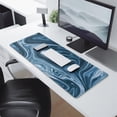 thumbnail image 4 of Precision and Style for Your Gaming Experience: Extended XL Mousepad with Black Marble Fluid Design, Non-Slip Rubber Base, 31.5x11.8in Keyboard Mat., 4 of 7