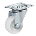 thumbnail image 5 of Unique Bargains 8Pcs 1.18 Inch Swivel Casters Wheels PP Plastic Wheel Top Plate Mounted White, 5 of 5