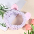 thumbnail image 6 of Unique Bargains 1 Pc Cute Cartoon Cat Ears Headbands for Girls for Women 7.09"x6.50", Purple, 6 of 6