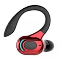 thumbnail image 1 of 2xAuriculares Gancho Para La Oreja Bluetooth 5.2 Sonido Envolvente Para Ciclismo Gimnasio Negro Rojo, 1 of 8