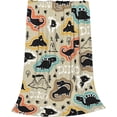 thumbnail image 2 of Yibo Dinosaur Theme Blanket Flannel Soft and Comfortable Anti-static Bed Sofa Blanket, 2 of 9