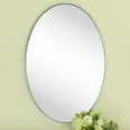 thumbnail image 4 of TEHOME Javell Oval Chrome Bathroom Mirror 20" x 30" Metal Framed Vanity Mirror, 4 of 6