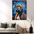 thumbnail image 5 of Thuan Boxer Dog Art Van Gogh-Inspired - Contemporary Abstract Modern Dog Wall Decor - Dog Painting Canvas Canvas Print 11x17 inches Unframed, 5 of 6