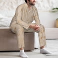 thumbnail image 7 of Fotbe Tortilla4 Pattern Long Sleeve Pajama Set for Men,Sleepwear Set,2-piece Loungewear Set,Soft PJs Comfy Nightwear with Pockets-Medium, 7 of 7
