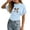 j-Light Blue290, variant on LIIPEE Girls T-Shirts Casual Summer Stylish Leopard Bowknot Printed Short Sleeve Crew Neck Waist Tie T Shirt Kids Children Comfortable Breathable Soft Cute Daily Tee Tops,11-12 Years