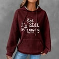 thumbnail image 1 of Offres! Aqestyerly Hauts de Noël pour Femmes Liquidation Mode Décontractée Manches Longues Col Rond Sweat-Shirts Blouse Hoodie Simple, 1 of 3