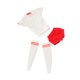thumbnail image 4 of Ropa de Figura Femenina a Escala 1/6, Manga Corta Y Pantalones Cortos, Informal Hecho a Mano para Accesorios de Ropa de Figura de Acción Femenina de 1 Rojo Corte ceñido, 4 of 8