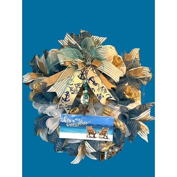This Is My Happy Place Beach Wreath Beach House Décor