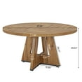 thumbnail image 7 of Round Dining Table for 4, 47 Inch Farmhouse Kitchen Table Small Dinner Table, 7 of 7