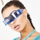thumbnail image 5 of Gafas de sol de una pieza con diseño futurista de cómics, ciencia ficción y anime para cosplay B 3, 5 of 7