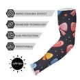 thumbnail image 5 of ALAZA Hearts and Bows UV Sun Protection Arm Sleeves UPF 50+ Compression Cooling Sleeve 1 Pair, 5 of 7