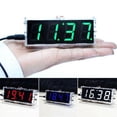 thumbnail image 4 of Kit de reloj LED digital de 4 dígitos para bricolaje con control de luz, temperatura, fecha y hora. Verde, 4 of 9