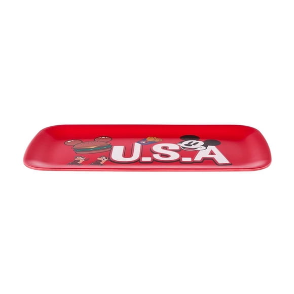 Bandeja Disney Food Rectangular de Melamina con Temática de Estados Unidos para Alimentos