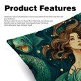 thumbnail image 2 of Mermaid Luxurious Velvet Throw Pillow Inserts with Unique Patterns - Set of 2 Chair Pillow Covers - Available in 16x16, 18x18, 20x20 Inches for All Occasions, 2 of 6