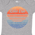 thumbnail image 4 of Inktastic Lake Erie Distressed Retro Sunset Boys or Girls Baby Bodysuit, 4 of 5