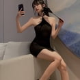 thumbnail image 3 of Ropa interior sexy, archivo abierto, traje de pasión con pechos de rocío, tentación transparente, medias sexys, uniforme de red unido, 3 of 4