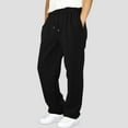thumbnail image 6 of NIEWTR Casual Pants For Mens Casual Joggers Pants Elastic Waist Drawstring Chino Jogging Sweatpants for Men (L,Z01-Black), 6 of 9