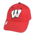 thumbnail image 1 of NCAA Wisconsin Badgers Fan Structured College Logo  Strapback Hat Cap, 1 of 2