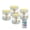 Cross Floral Butterfly, variant on SEANATIVE 4 Pack Flameless LED Candles Remote Control Flickering LED Pillar Candles Battery Operated, Timer Multi-Color Options Tea Lights for Party Dinner Event Decor, Cross with Jesus Wings