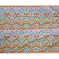 thumbnail image 4 of oneOone Tissu Polyester Lycra Tissu Ikat à Tourbillons Imprimés au Mètre 56 Pouces de Large, 4 of 4