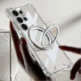 thumbnail image 3 of Funda magnética para Samsung Galaxy S25 Ultra, con airbag, a prueba de golpes, TPU + PC y soporte trasero., 3 of 5
