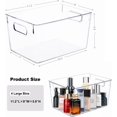 thumbnail image 5 of Set of 8 pack Clear Plastic Storage Bins, Pantry Organization and Storage, Clear Organizing Bins for Kitchen Organization, Freeze Storage, Home Edit and Cabinet Organizers (8Large), 5 of 6