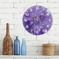 thumbnail image 7 of SKYSONIC Purple Abstract Wall Clock 10 Inch Silent Non Ticking Round Clock Oil Painting Clock Easy to Read Clock for Living Room Bedroom Bathroom Home Decor, 7 of 7