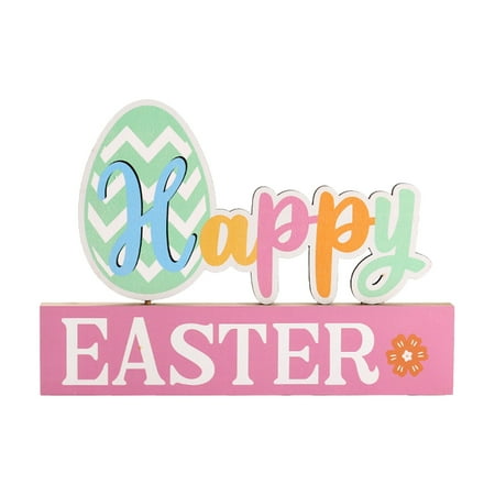 

Easter Decorations Spring Wooden Bunny Egg Crafts Set Party Decorations