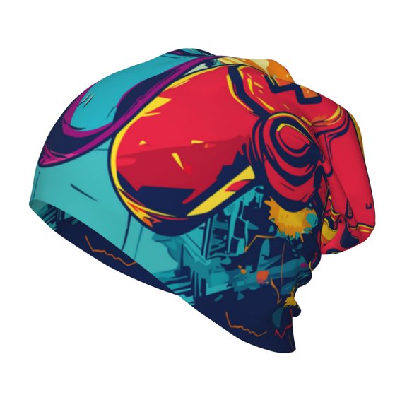 Xecao Gaming Print Beanie Hat Toddler Girls Boys, Baby Hats Winter Warm Knitted Thermal, Kids Winter Caps