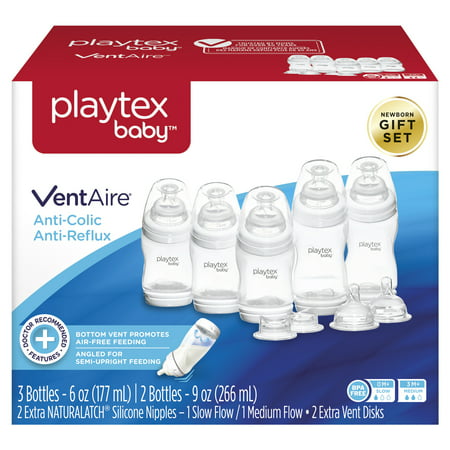 Playtex Baby VentAire Anti-Colic Baby Bottle Newborn Gift (Best Remedy For Colic Newborns)