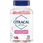 Citracal Calcium Pearls, Calcium and Vitamin D3 Supplement to Support Bone Health*, 70 Chewable Pearls
