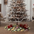 thumbnail image 4 of Rateoe Fruits Pattern Christmas Tree Skirt with Ties , Christmas Tree Decorations, Farmhouse Christmas Decor Xmas Holiday Decorations-30", 4 of 6