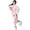 Pink, variant on Beautyzll Kids Girls Fleece Hooded Bathrobe S-2XL Soft Cozy Long Robes Warm Long-Length Pajamas