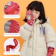 thumbnail image 2 of Guantes de esquí para niños, de invierno, de terciopelo grueso, fríos, cálidos, para jugar en la nieve, impermeables, antideslizantes, bonitos guantes de dibujos animados, 2 of 5