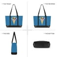 thumbnail image 6 of FORMRS Canvas Laptop Tote Bag for Women with 15.6" Computer Compartments Shoulder Handbag, Colorful Ice Cream Cat, 6 of 7