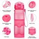 thumbnail image 2 of Botella de agua deportiva sin BPA - 380ml/500ml/700ml/750ml/1L, botella de plástico a prueba de fugas, botella de agua reutilizable a prueba de fugas para niños y adultos, gimnasio, ciclismo, fitness, JFHHH pequeña, 2 of 3