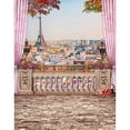 thumbnail image 1 of ABPHQTO Fondo de estudio de fotografía de balcón de París de la Torre Eiffel de 150x220 cm, 1 of 1
