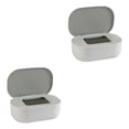 thumbnail image 4 of relayinert Stylish Desktop Countertop Mask Dispenser Storage Box with Lid Spacious Holder Plastic Baby Gray 21x14x7.8cm 2Set, 4 of 6