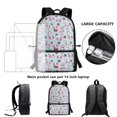 thumbnail image 6 of HUIACONG Pink Tiny Floral Pattern Kids Backpack for Teen Boys Large Capacity Water Resistant for Back to School Elementary High School Daily Travel, 6 of 6