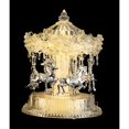 thumbnail image 3 of Icy Giftware Rotating Carousel Horses Christmas Decoration - 10" - Clear and Silver, 3 of 3