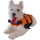 thumbnail image 4 of Chaleco salvavidas para perros, ropa de seguridad, arnés de cuello, protector de natación para mascotas, tira reflectante, traje de baño naranja, talla X-Small, 4 of 5