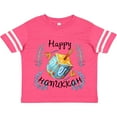 thumbnail image 3 of Inktastic Happy Hanukkah Dreidel and Laurels Boys or Girls Toddler T-Shirt, 3 of 5