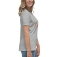thumbnail image 4 of Bella + Canvas Women's Relaxed T-Shirt Short Sleeve Graphic Crew Neck (Athletic Heather, 2XL), 4 of 5