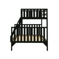 thumbnail image 4 of Max & Lily Bunk Bed Twin over Full Size, Solid Wood Scandinavian Style Bunk Beds for Kids, 4 of 10
