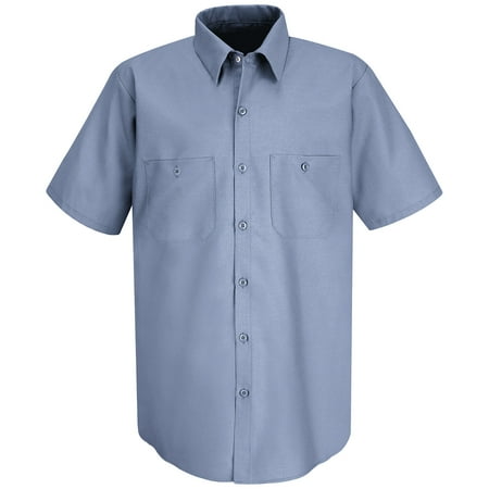 Red Kap Mens Short Sleeve Industrial Work Shirt