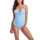 thumbnail image 4 of Traje De Baño De Una Pieza, Traje De Baño Transpirable Para Mujer, Lavable A Máquina, Cuello En V, Elástico Para Baño De Spa Para Piscina ANGGREK Otros, 4 of 6