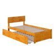 thumbnail image 7 of Orlando Twin Extra Long Bed with Footboard and Twin Extra Long Trundle in Caramel, 7 of 7