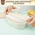 thumbnail image 6 of 4Pcs Bread Proofing Basket 10 inch Oval Dough Proofing Bowls with Cloth Liners Imitation Rattan Proofing Basket Beautiful Bread Banneton Basket for Professional and Home Baker, 6 of 10