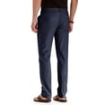 thumbnail image 4 of Pantalones casuales de lino Bidobibo para hombre, talla grande, cintura elástica, corte recto, cordón ajustable, pantalones de playa, pantalones casuales de algodón para negocios con bolsillos,, 4 of 7